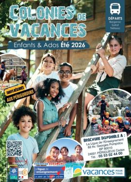 Couverture brochure colonies de vacances